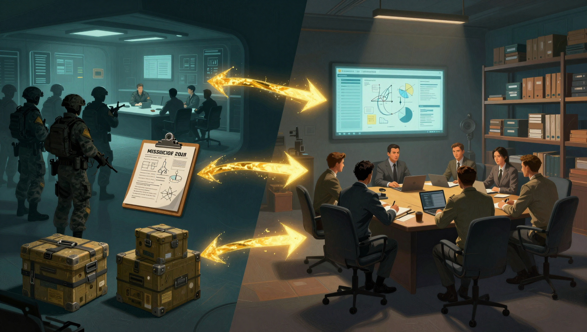 Military to business skills translation diagram